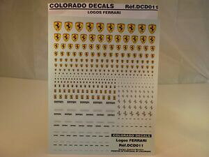 yzzr[@͌^ԁ@ԁ@[VOJ[ fJ[SobWtF[Rhdecals logos badges et ecussons ferrari toutes echelles colorado dcd011