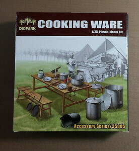 yzzr[@͌^ԁ@ԁ@[VOJ[ fLbgvX`bNdiopark model kit 35005 cooking ware 135 plastic