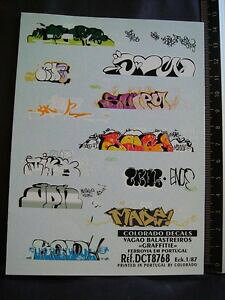 �y���������z�z�r�[�@�͌^�ԁ@�ԁ@���[�V���O�J�[ �f�J�[���R�����hdecals train 187 graffitis wagons colorado 8768