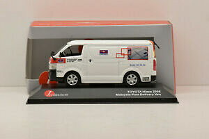【送料無料】ホビー 模型車 車 レーシングカー トヨタハイエースマレーシアポストボックスヴァンtoyota hiace 2008 malaysia post delivery van jcollection 143 neuf en boite