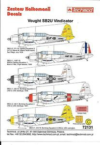 �y���������z�z�r�[�@�͌^�ԁ@�ԁ@���[�V���O�J�[ �f�J�[���I�v�V����techmod vought sb2u vindicator decalques en 172 131, 4 options w