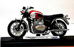 yzzr[@͌^ԁ@ԁ@[VOJ[ gCAt{lrXP[I[goCfwelly 2002 triumph bonneville t100 echelle 118 modele de moto haute qualite neuf