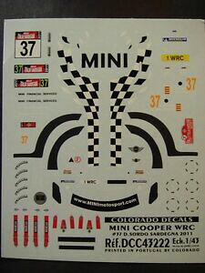 yzzr[@͌^ԁ@ԁ@[VOJ[ fJ[~jN[p[Tf[jRhdecals 143 mini cooper wrc 37 dsordo sardaigne 2011 colorado 43222
