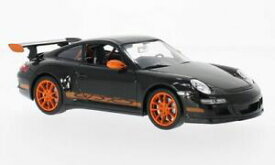 【送料無料】ホビー　模型車　車　レーシングカー ポルシェグアテマラルピーブラックオレンジporsche 911 997 gt3 rs, noirorange, 124, welly
