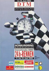 yzzr[@͌^ԁ@ԁ@[VOJ[ vOjuNNprogramm nurburgring 24h rennen dtm 1993