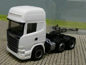 yzzr[@͌^ԁ@ԁ@[VOJ[ XJjAgbvCg^[zCgubNV[V187 herpa scania r topline 2013 tracteur 3 axe blanc chassis noir