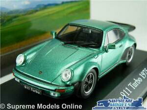yzzr[@͌^ԁ@ԁ@[VOJ[ |VF^[{fO[TCYlbg[NAgXporsche 911 turbo modele de voiture 143 vert taille 1975 ixo atlas voitures mythiques t3