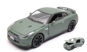 yzzr[@͌^ԁ@ԁ@[VOJ[ yLTe}bgO[fnissan gtr 2008 satin paint matt green 124 model motormax