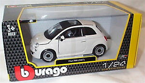 yzzr[@͌^ԁ@ԁ@[VOJ[ tBAbguXP[{bNXfiat 500 blanc 2007 echelle 124 burago 22106 in box
