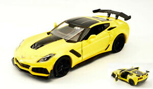 yzzr[@͌^ԁ@ԁ@[VOJ[ RxbgCG[fcorvette zr1 2019 yellow 124 model motormax