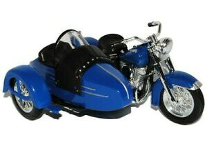 yzzr[@͌^ԁ@ԁ@[VOJ[ n[[_rbh\I[goCfharley davidson 1952 avec sidecar glide hydra bleu 118 maisto modele moto