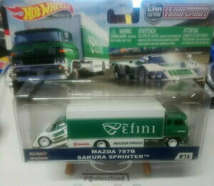 �y���������z�z�r�[�@�͌^�ԁ@�ԁ@���[�V���O�J�[ �z�b�g�z�C�[���`�[���g�����X�|�[�g�}�c�_�T�N���X�v�����^�[��hot wheels team transport mazda 787b sakura sprinter 16