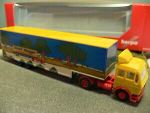 【送料無料】ホビー 模型車 車 レーシングカー アドルフマイヤースーツケースセミトレーラ187 herpa mb s 80 adolf meyer spedition valisesemiremorque