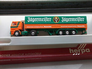 yzzr[@͌^ԁ@ԁ@[VOJ[ XJjAvZ~g[{bNXherpa scania 142 planifier semiremorque jagermeister avec neuf dans sa boite numero darticle 822008