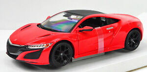 �y���������z�z�r�[�@�͌^�ԁ@�ԁ@���[�V���O�J�[ �A�L�������b�h�X�P�[��acura nsx annee 2018 rouge echelle 124 de maisto