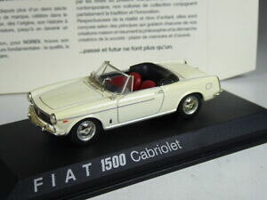 yzzr[@͌^ԁ@ԁ@[VOJ[ NXtBAbgJuI{bNXclasse norev fiat 1500 cabriolet blanc en 143 dans neuf dans sa boite