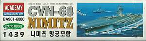 yzzr[@͌^ԁ@ԁ@[VOJ[ AJf~[LbgA[gacademy 1800 kit nave portaerei cvn68 nimitz 42,2 cm art 1439