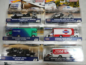 �y���������z�z�r�[�@�͌^�ԁ@�ԁ@���[�V���O�J�[ �`�[���|���V�F�����Z�f�X�z�b�g�z�C�[��team transporter nissan porsche mercedes hot wheels 164