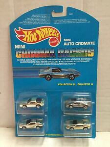 yzzr[@͌^ԁ@ԁ@[VOJ[ }ezbgzC[~jRNV}CNN}[T[mattel hot wheels mini auto cromate collection iii micro chroma racers moc, 1989
