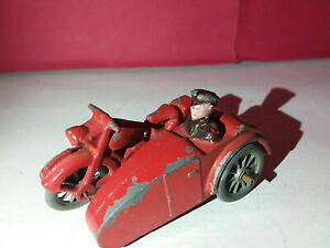 �y���������z�z�r�[�@�͌^�ԁ@�ԁ@���[�V���O�J�[ �Hjouet ancien side car rouge en metal quiralu cofalu ou autre