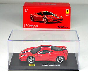 �y���������z�z�r�[�@�͌^�ԁ@�ԁ@���[�V���O�J�[ �t�F���[���X�P�[���t�H��ferrari 458 speciale rouge echelle 143 von bburago