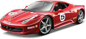 �y���������z�z�r�[�@�͌^�ԁ@�ԁ@���[�V���O�J�[ �t�F���[���`�������W�����b�h�X�P�[��ferrari 458 defi 5 rouge echelle 124 de bburago