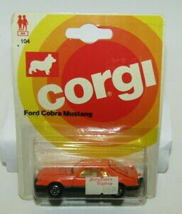 yzzr[@͌^ԁ@ԁ@[VOJ[ R[M[WjAtH[hX^O{bNXRuIWcorgi juniors ford 104 cobra mustang jaune orange interieur en parfait etat, dans sa boite