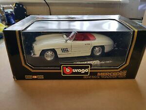 yzzr[@͌^ԁ@ԁ@[VOJ[ ZfXxcbburago 1957 mercedesbenz 300sl roadster blanc 118 3023