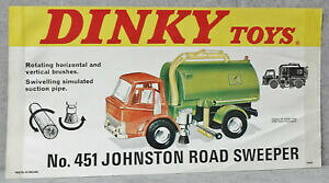 �y���������z�z�r�[�@�͌^�ԁ@�ԁ@���[�V���O�J�[ �W�����\���V���[�P�[�X�|�X�^�[dinky toys 451 johnson road sweeper vitrine affichage poster signe original