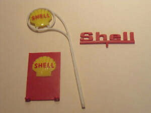 �y���������z�z�r�[�@�͌^�ԁ@�ԁ@���[�V���O�J�[ �V�F���K���[�W�X�e�[�V����shell 143 lot 3 enseignes pour garage station mgf vroom no depreux