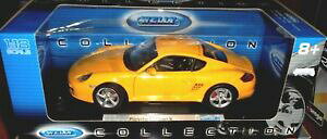yzzr[@͌^ԁ@ԁ@[VOJ[ |VFPC}{bNXcar 118 welly 18008 porsche cayman s 2005 yellow box