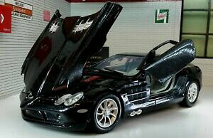 yzzr[@͌^ԁ@ԁ@[VOJ[ ubNXP[ZfX}N[~j`AJbgJ[124 echelle noir mercedes mclaren slr coupe detaille voiture miniature 73306