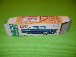 yzzr[@͌^ԁ@ԁ@[VOJ[ obt@{bNXInorev boite vide dorigine simca beaulieu tampon rouge empty box