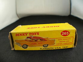 【送料無料】ホビー　模型車　車　レーシングカー プリマスアメリカタクシートランスミッションボックスdinky toys gb 265 plymouth usa taxi boite seule box only