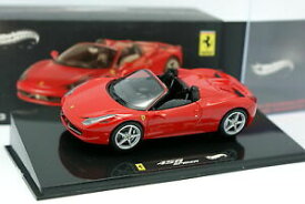 【送料無料】ホビー　模型車　車　レーシングカー ホットホイールフェラーリスパイダーレッドhot wheels 143 ferrari 458 spider rouge