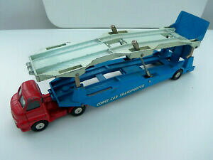 �y���������z�z�r�[�@�͌^�ԁ@�ԁ@���[�V���O�J�[ �R�[�M�[�x�b�h�t�H�[�h���b�h�J�[�L�����Acorgi bedford carrimore 1101 voiture transporteur en rouge amp; bleu