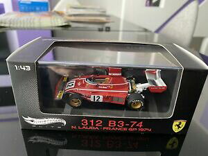 �y���������z�z�r�[�@�͌^�ԁ@�ԁ@���[�V���O�J�[ �G���[�g�t�F���[���t�����X�O�����v�����E�_hotwheels elite 143 ferrari 312 b374 france gp 1974 n lauda limited ed