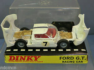 yzzr[@͌^ԁ@ԁ@[VOJ[ ftH[h[VO{bNXo[W{bNXdinky toys model 215 ford gt racing car version blanche perspex box vn en parfait etat, dans sa b