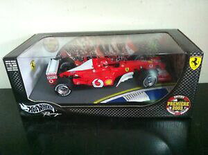 yzzr[@͌^ԁ@ԁ@[VOJ[ }ezbgzC[tF[V[}bnv~AGfBVmattel hot wheels 118 f1 ferrari f2003 schumacher premiere edition mib, 2003