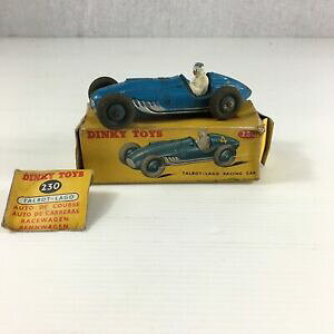�y���������z�z�r�[�@�͌^�ԁ@�ԁ@���[�V���O�J�[ �{�b�N�X���S���[�Xvintage cret dinky toys 230 talbot lago racing voiture bleu 10 cm de longueur