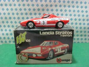 �y���������z�z�r�[�@�͌^�ԁ@�ԁ@���[�V���O�J�[ ���B���e�[�W�����`�A�}���{��vintage lancia stratos marlboro 124 bburago art 0108 nmib