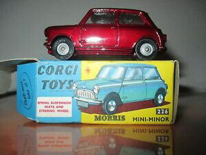 �y���������z�z�r�[�@�͌^�ԁ@�ԁ@���[�V���O�J�[ �R�[�M�[���[���X�~�j�}�C�i�[�I���W���~���g�{�b�N�X�I��corgi toys morris mini minor ref 226 avec boite d origine mint