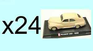 �y���������z�z�r�[�@�͌^�ԁ@�ԁ@���[�V���O�J�[ �R���N�V�����o�b�`�l�b�g���[�N�v�W���[�Z�_��lot de 24 voitures collection ixo 143 peugeot 203 berline 1950
