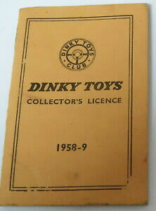 �y���������z�z�r�[�@�͌^�ԁ@�ԁ@���[�V���O�J�[ �R���N�^���C�Z���X�u���E��dinky toys dtcl1 collectors licence brown 1958 59 rare