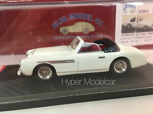 �y���������z�z�r�[�@�͌^�ԁ@�ԁ@���[�V���O�J�[ �t�F���[���X�p�C�_�[�I�[�v��alfamodel43 143 ferrari 166 inter spider open white art am43f69