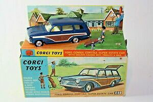 yzzr[@͌^ԁ@ԁ@[VOJ[ R[M[tH[hR`iSt@[IWi{bNXcorgi 440 ford cortina amp; golfer set, etat neuf dans boite dorigine