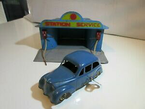 yzzr[@͌^ԁ@ԁ@[VOJ[ T[rXXe[Vcij station service avec sa voiture original jouet ancien