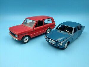 �y���������z�z�r�[�@�͌^�ԁ@�ԁ@���[�V���O�J�[ �r���e�[�W�J�[�o�b�`�����W���[�o�[�{���{lot de 2 voitures vintage martoys range rover amp; polistil volvo 164 be