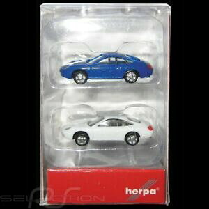 �y���������z�z�r�[�@�͌^�ԁ@�ԁ@���[�V���O�J�[ �|���V�Fduo porsche 996 blanche et bleue 1160 n herpa 065122002