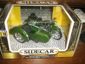【送料無料】ホビー　模型車　車　レーシングカー モータサイクルコレクションモデルスケールmotor cycle amp; sidecar de collection modele en vert 118 scale 14 ans